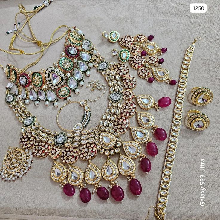 Kundan bridal New  jewelry Combo Set
