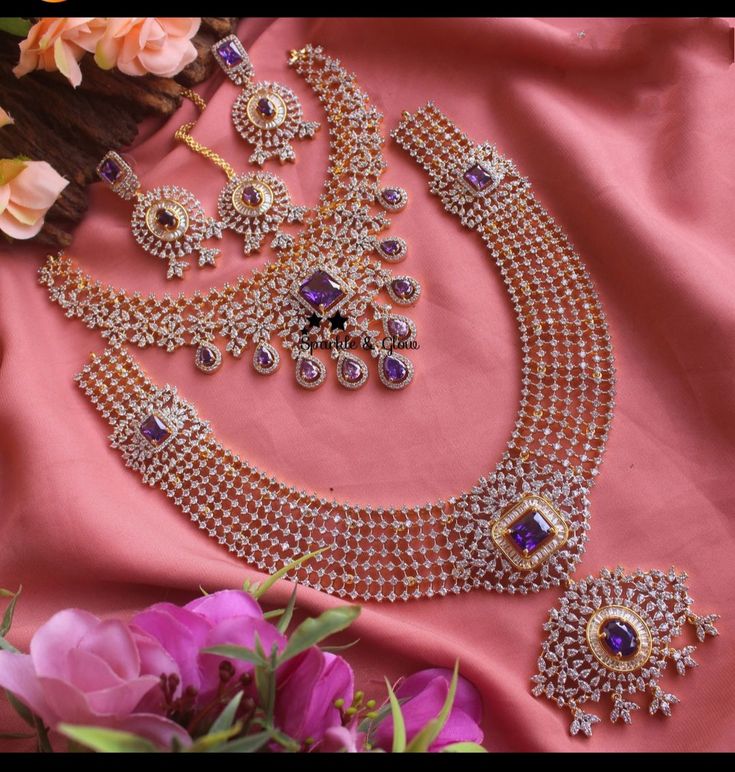 Classic Collection Koorgi Design Combo Necklace Jewellery Set