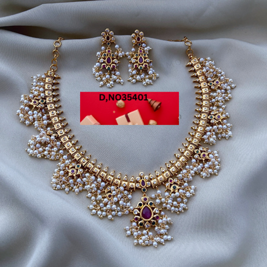 Jelset Antique Guttapusalu Short Necklace
