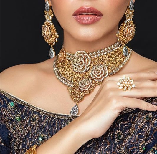 Beautiful latest 2025 bridal Gold choker necklace designs