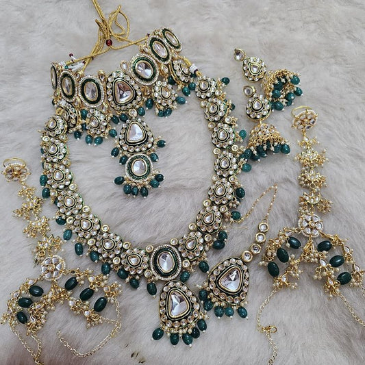 Kundan bridal jewelry Combo Set